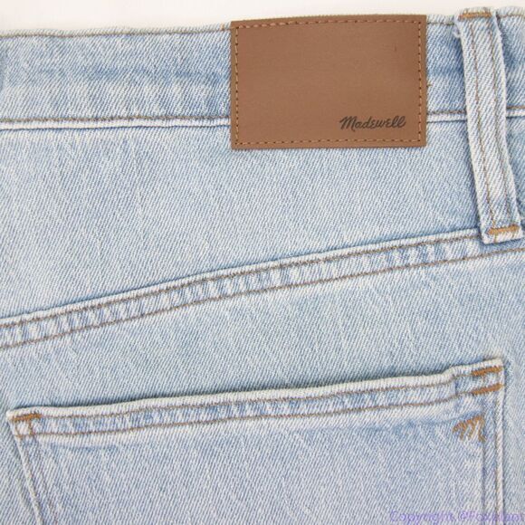Madewell The High-Rise Slim Crop Boyjean in Dumas Wash: Ripped Edition,size 30 - Picture 13 of 16